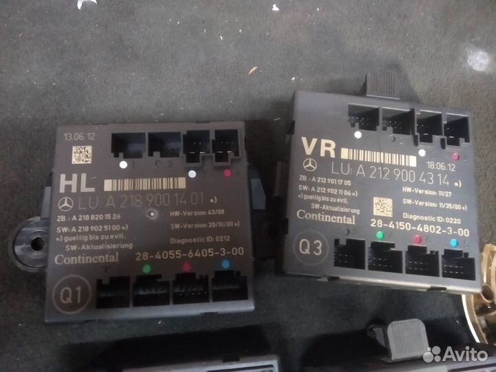 Блок комфорта двери Mercedes W212 E-class 2013 рес