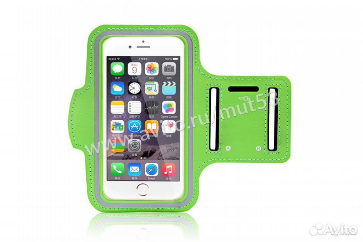Спортивный чехол на руку зеленый
