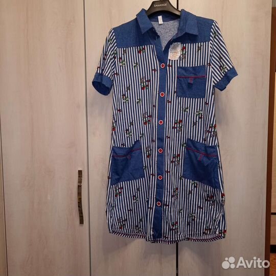 Домашнее платье халат новый 48-50