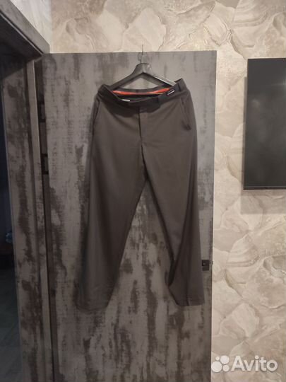 Брюки унисекс коричневого цвета шерсть 48