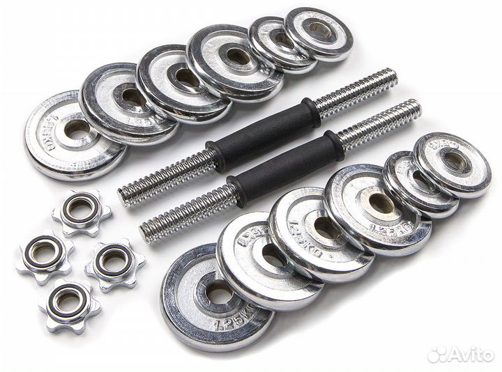 Набор гантелей Atlas Sport в чемодане 15 кг