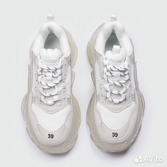 Кроссовки Balenciaga Triple S Silver / Clear Sole