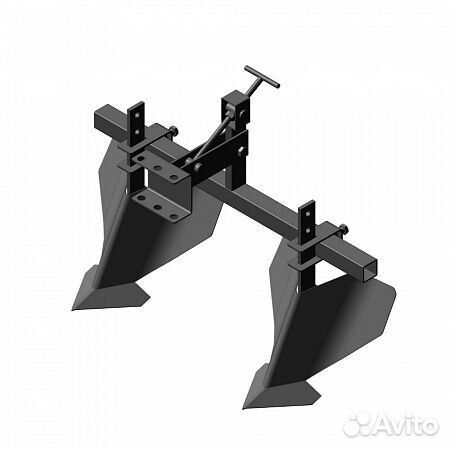 Окучник 2-х рядный эко, на траверсе со сцепкой