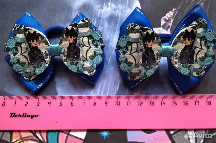 Уэнсдей бантики на резинке
