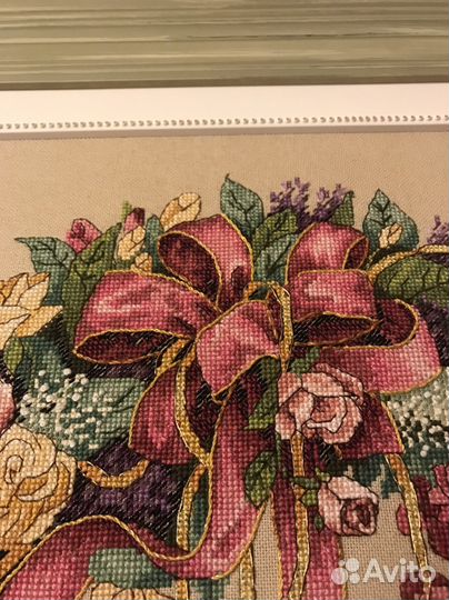 Оформленная вышивка крестом Dimensions венок