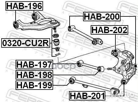 Опора шаровая honda accord 08-12/crosstour 10-з