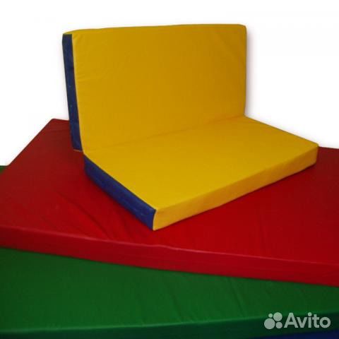 Мат гимнастический 1х1х0.05 складной спортмат. РФ