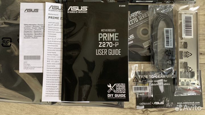 Материнская плата asus prime Z270-P, LGA 1151