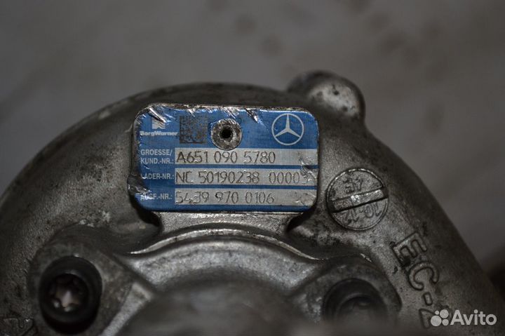 Турбина Мерседес Спринтер Mercedes Sprinter W906