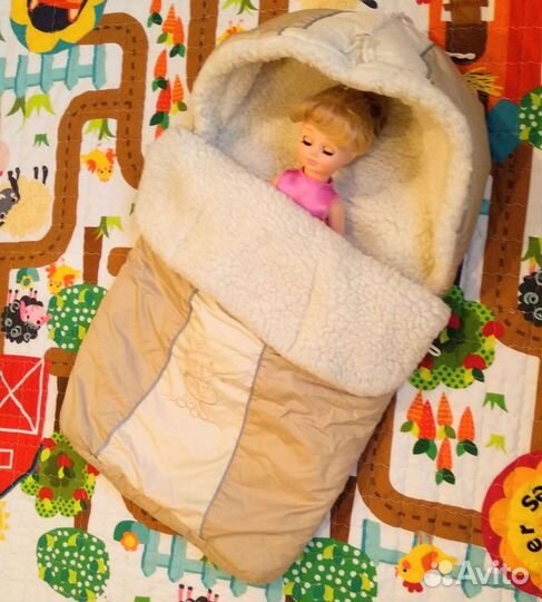 Зимний конверт на овчине