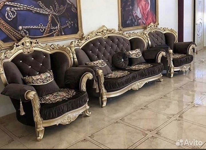 Диван и 2 кресла