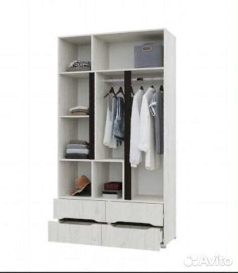 Шкаф 3 ств 4 ящика Вега горизонт