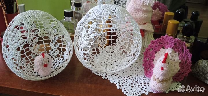 Вязаные крючком декор на паску