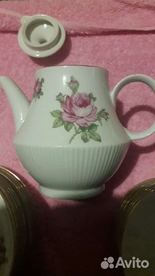 Чайный сервиз роза гдр кольдиц