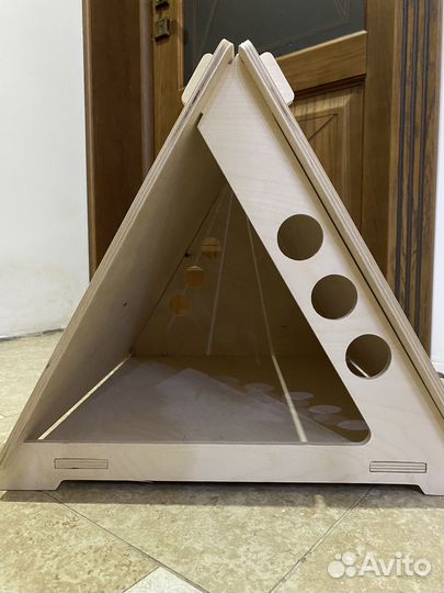 Домик для кошки деревянный