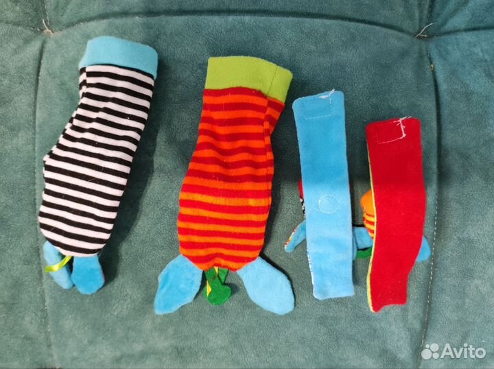 Развивающие игрушки, гусеница шуршалка, погремушки