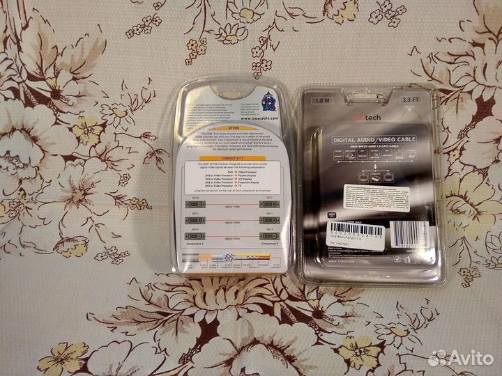 Кабели hdmi, DVI-D, Firewire, RCA, аудио