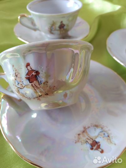 Кофейный сервиз СССР перламутровый