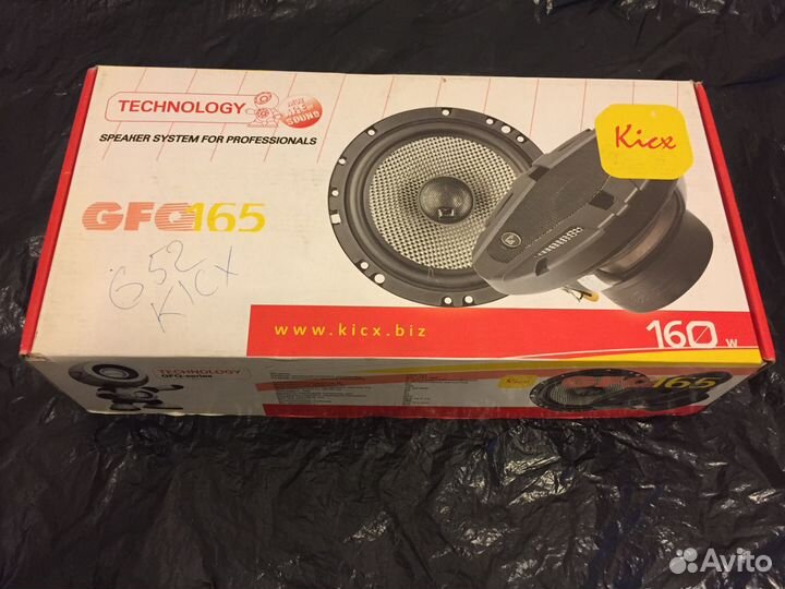 Новая 2-x полосная авто акустика Kicx GFQ-165