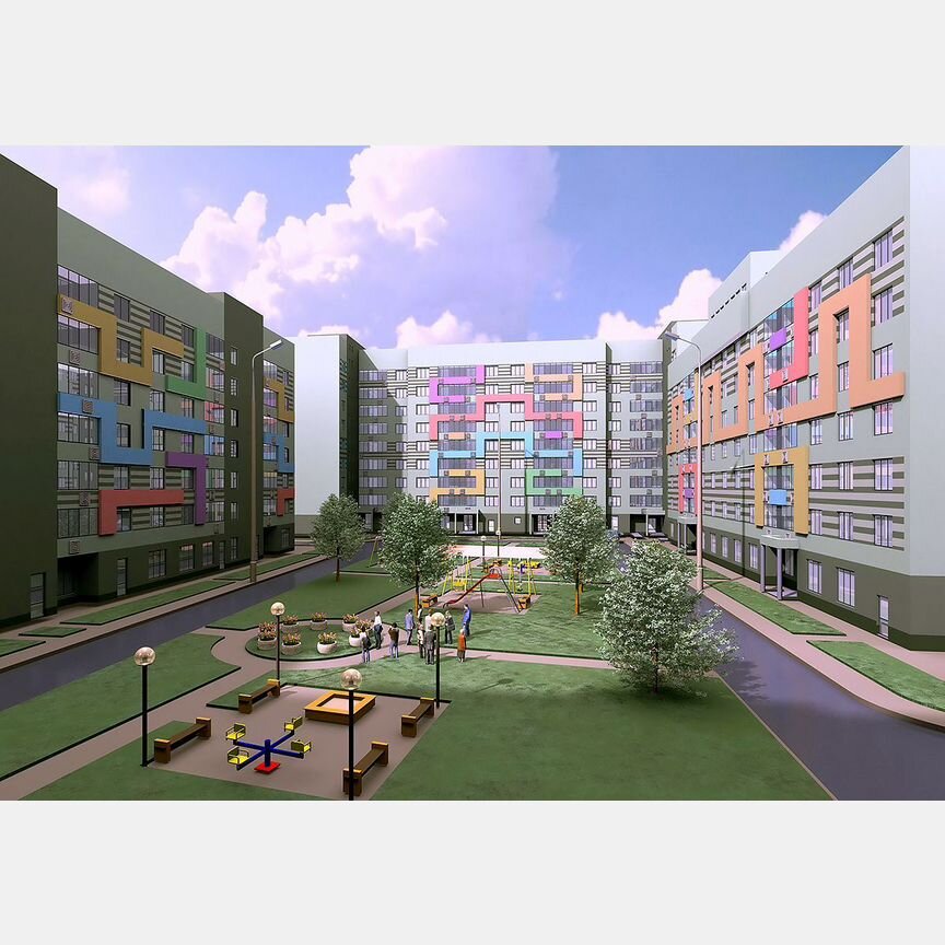 2-к. квартира, 75,4 м², 4/7 эт.