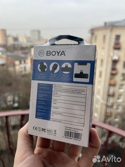 Беспроводной петличный микрофон Boya Type-C