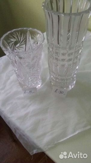 Ваза для цветов хрустальная