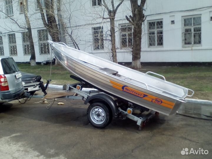 Лодка Wellboat-36,мотор Suzuki DF 15,прицеп