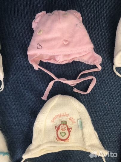 Шапки детские демисезонные и зимние, носки