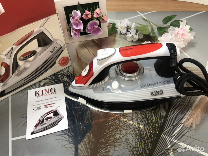 Новый утюг king со склада мятые коробки