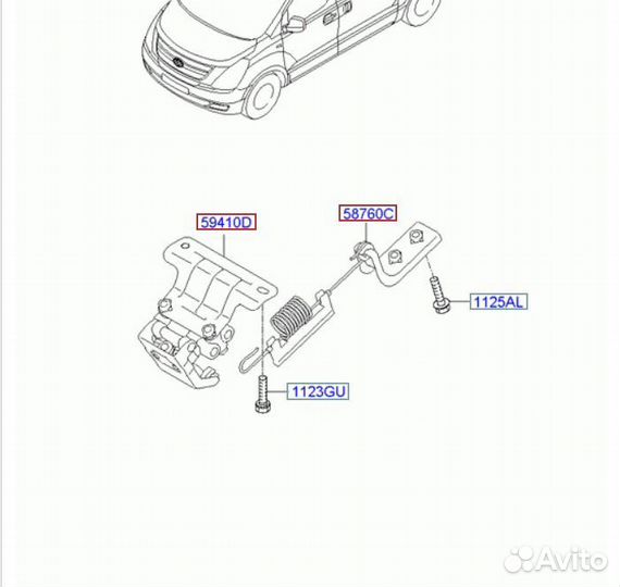 Распределитель тормозной задний Hyundai H-1 A1