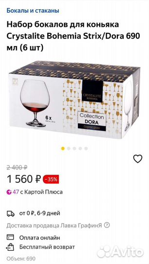 Бокалы для коньяка