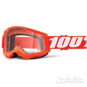 Очки 100% Strata 2 Clear для мотокросса, оранжевый