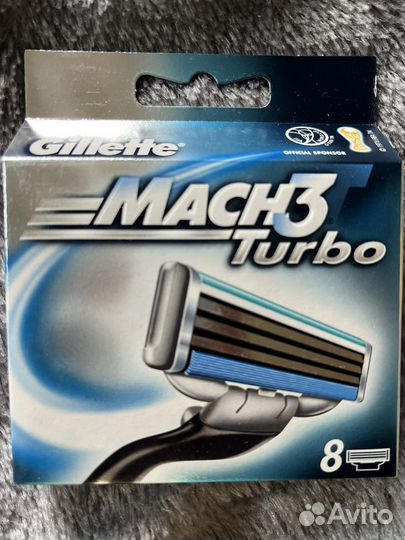 Gillette mach3 turbo (2шт)(4шт)(8шт)
