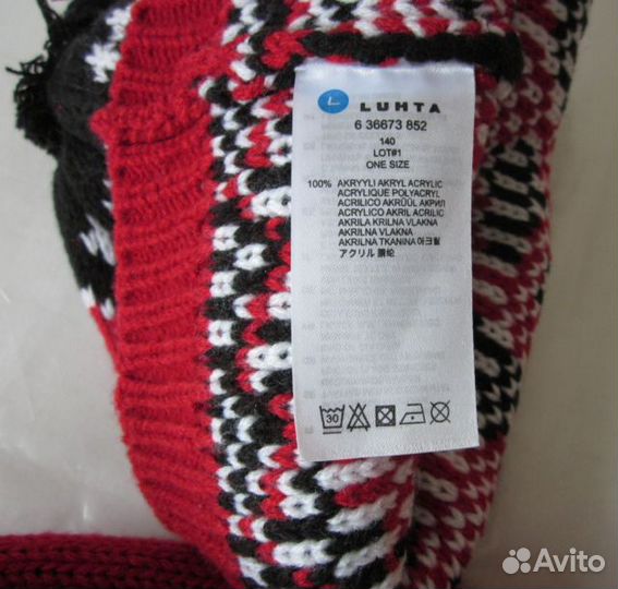 Вязаная шапка и шарф Luhta