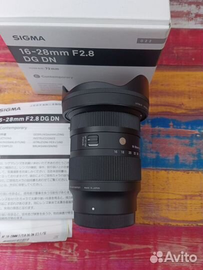 Sigma 16-28mm f/2.8 sony e dg dn 16-28 2,8 gm