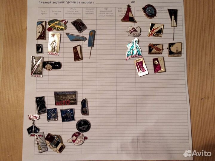 Значки СССР космос наборы