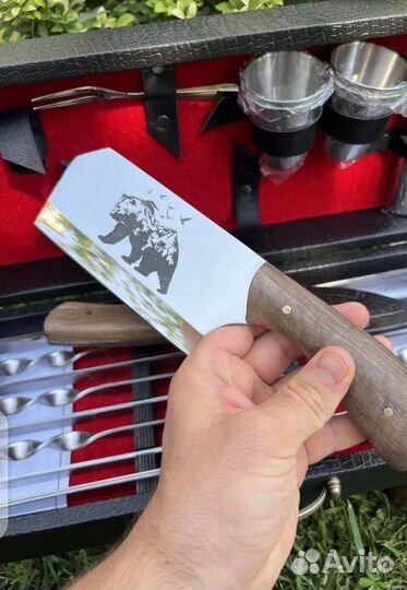 Подарочный шашлычный набор для барбекю Кизляр