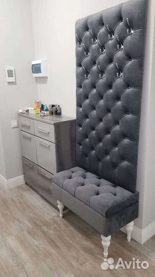 Мягкая прихожая.Прихожая в каретной стяжке