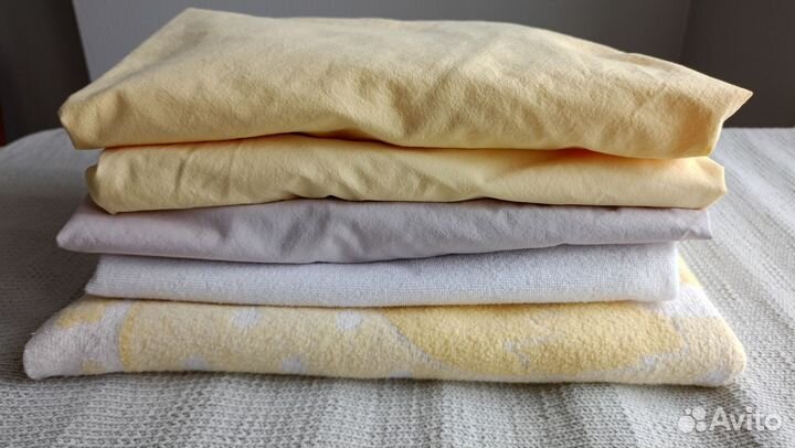 Детское байковое одеяло+простыни+наматрасник