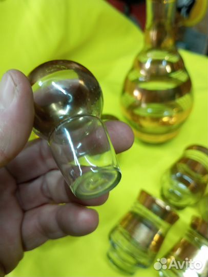 Графин и стопки Богемия