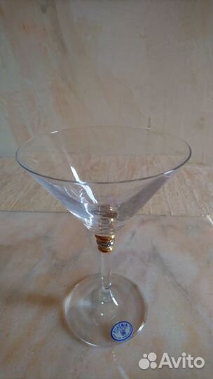 Новый набор фужеров для мартини. Чехия