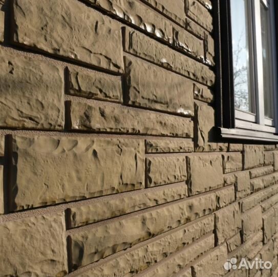 Фасадная панель натуральная каменная кладка