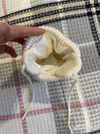 Шапка для новорожденного зима