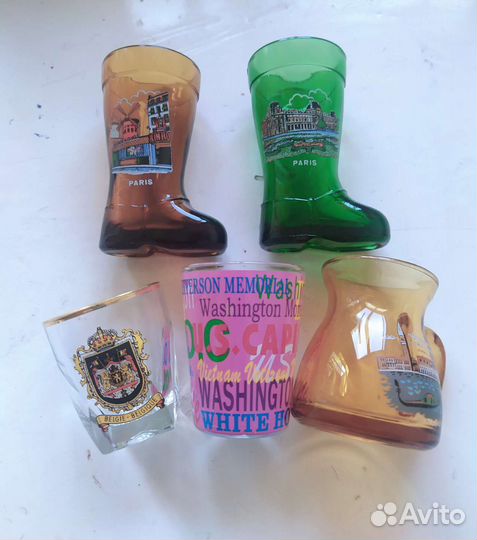 Рюмки с видами городов