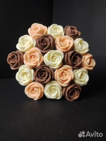 Шоколадные Розы - 19 шт в Букете