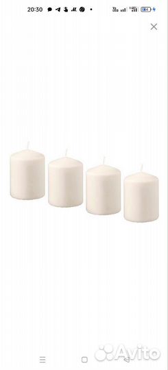 Набор свечей Икеа Hemsjo Хемшо 4шт