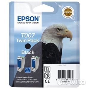 Набор картриджей Epson C13T00740210 T007 Black дв