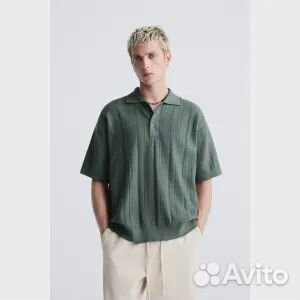 Трикотажная рубашка из текстурированного трикотажа