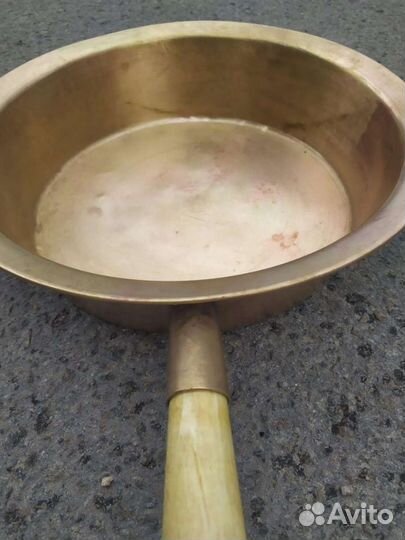 Латунный таз для варки варенья