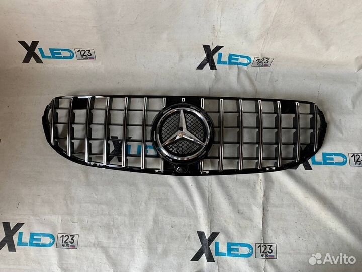 Решетка радиатора Mercedes GLC x253 x205 2020- GT